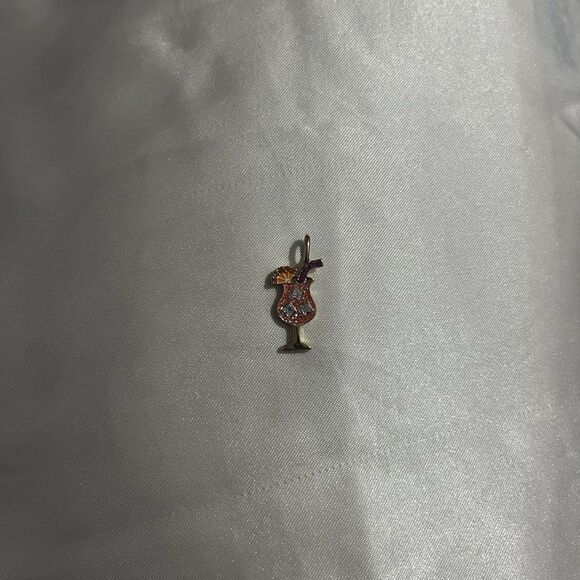 Baublebar Pina Colada Charm Rhinestone Glitter Enamel Jewelry Free Shipping NEW - Picture 4 of 5